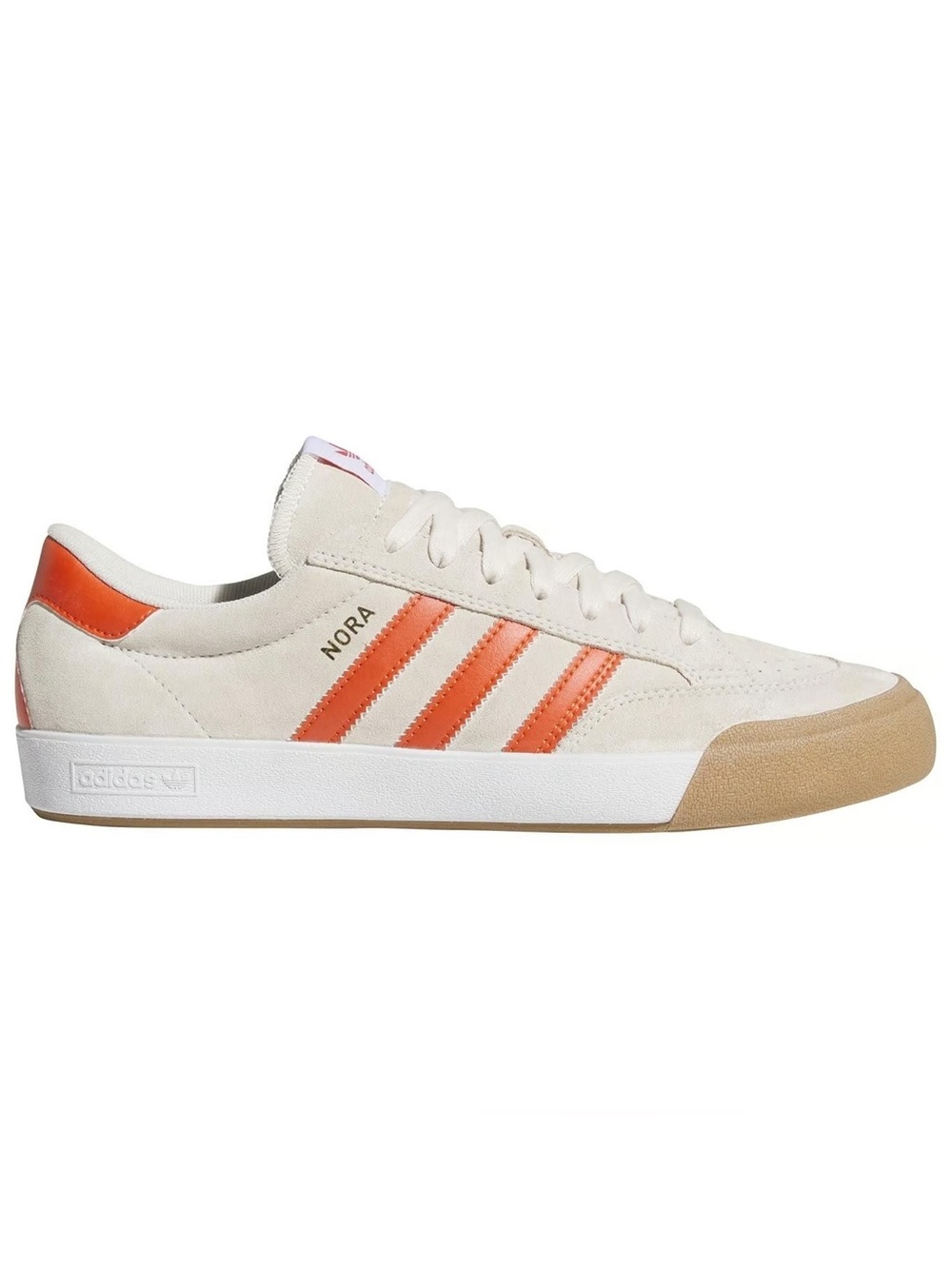 Adidas Nora Sneakers - Cream with Orange Stripes
